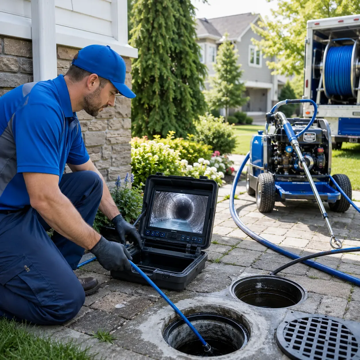 Outdoor drain cleaning professionals serving New Boston, TX